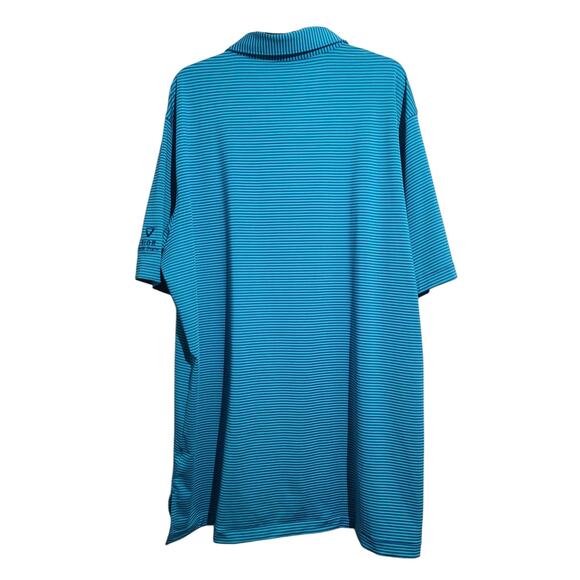 Peter Millar Summer Comfort Blue Purple Striped Polo Shirt XXL NWT - Picture 2 of 5